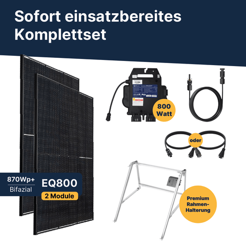 EQ800 Fassade-Premium Komplettpaket Bifazial (870Wp+)