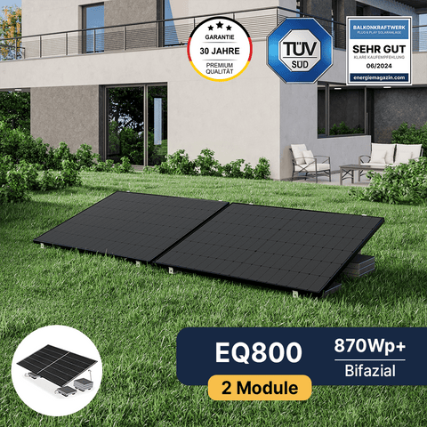 EQ800 Garten Komplettpaket Bifazial (870Wp+)