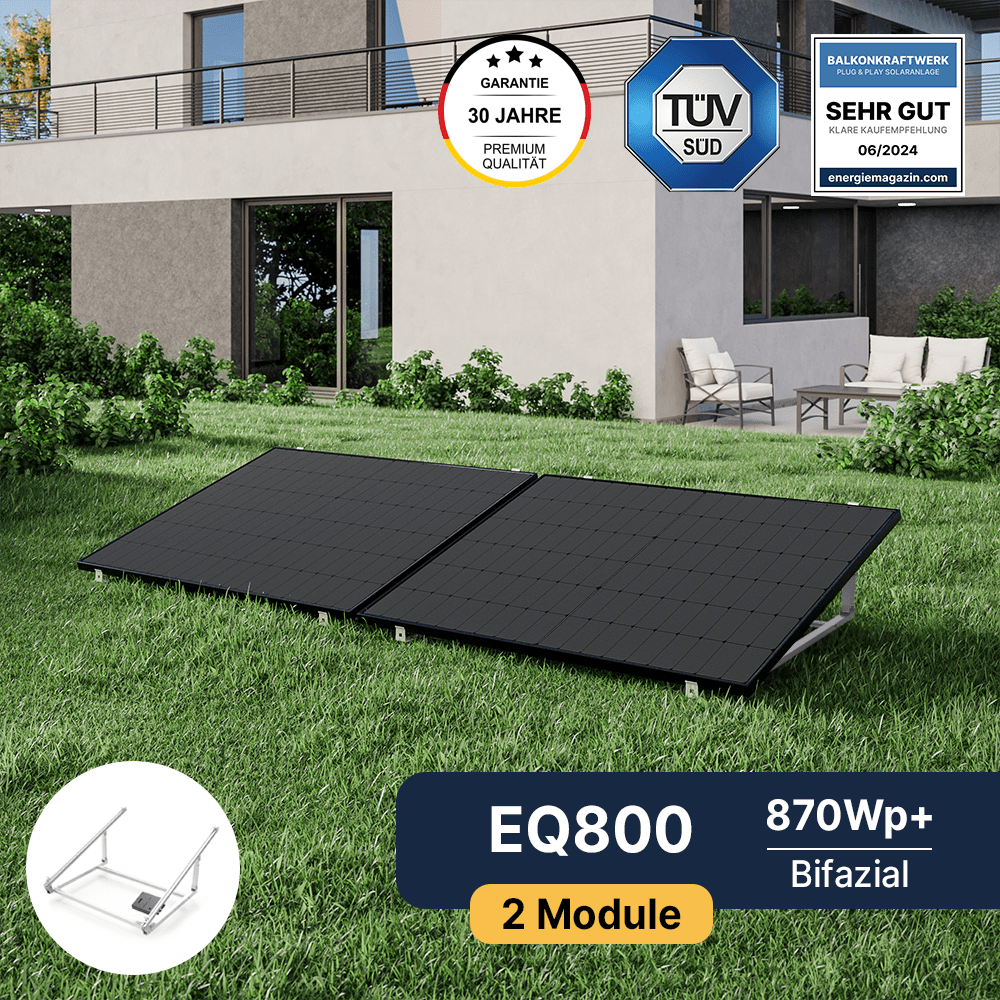 EQ800 Garten-Premium Komplettpaket Bifazial (870Wp+)