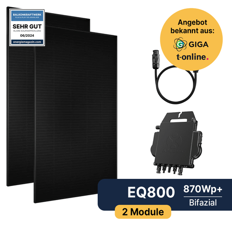 EQ800 Komplettpaket Bifazial (870Wp+)